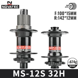 Novatec Bicycle Hub D442 D041 Front Rear Wheel Hub 2/4 Bearing For 8/9/10/11/12 Speed Mountain Bike Hub 32H BOOST THRU 15/12MM