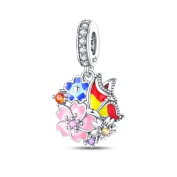 925 Silver Color Fashion Squirrel Maple Leaf Honey Autumn Series Charms Bead Fit 3mm 925 Original Bracelets Fine DIY Jewelry