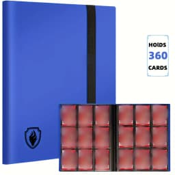 9 Pocket Trading Card Binder Holds 360 Cards, Sleek Side-Loading Card Album, Sturdy Card Collection Folder for TCG