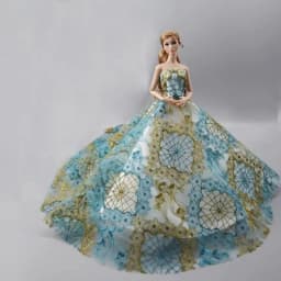 1 Set Doll Clothes 1:6 Scale Dress Gown Outfit for 11.5 Inch 30cm Doll Many Style for Choice Gifts for Girls Doll Accessories #8