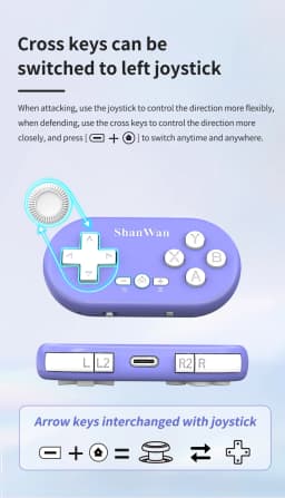 Mini Gamepad Gaming Control Bluetooth For iPhone Android PS4 PS3 Switch Xbox Mobile IOS PC TV Controller Wireless Game Pad Phone