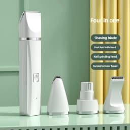New 4-in-1 Electric Pet Multi Functional Hair Clipper Shaver Set Dog Hair Clipper Rechargeable Beauty Tool Pet Cat Supplies