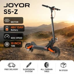 Joyor S5-Z Foldable Escooters 48V13Ah Battery Height Adjustable Adult Electric Scooter 10 * 3.0 Widen Tire E-Scooter