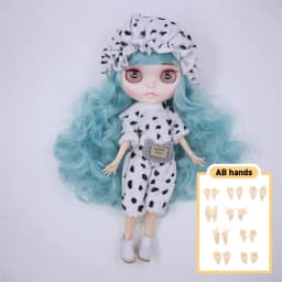 ICY DBS Blyth 1/6 bjd dolls joint body custom face colorful hair Contains clothing and shoes special