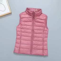 Slim Women Down Vests Spring Autumn Ultra Light Coat Sleeveless Duck Down Coat Stand-up Collar Waistcoat Portable Vest Female