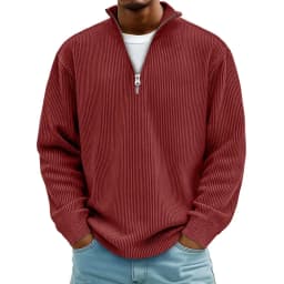 2026 Autumn Winter Half Zipper Sweatshir Men Solid Loose Casual Hoodie Stand Collar Long Sleeve Warm Sportswear Male Streetwear