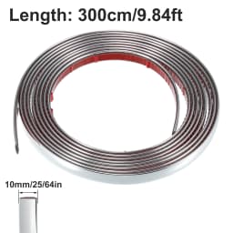 3M/5M Exterior Car Chrome Body Strip Bumper Auto Door Protective Moulding Styling Trim Sticker 6MM 8MM 10MM 12MM 15MM 20MM 30MM