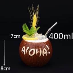 400ml Tiki Mugs Cocktail Cup Beer Wine Mug Ceramic Tiki Mugs Art Crafts Creative Hawaii Mugs