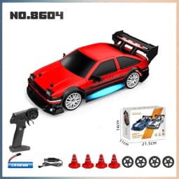 AE86 RC Drift Racing Car 1/24 4WD 30KM/h High Speed with Light 2.4G Radio Controlled Vehicle Model Race Competition Toy for Boys