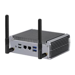 2026 FU02 Fanless AMD Mini Computer Ryzen 9 4950U 7 7730U 5825U 4700U Windows 11 Gaming PC Dual LAN Firewall 2*HDMI2.0 NVMe DDR4