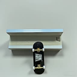 Mini Fingerboard Ramp Set Portable Quarter Pipe & Rail for Tech Deck Practice Desktop Skate Park Obstacles for Fingerboarding
