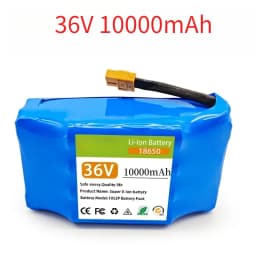 36V 6/4.4Ah Rechargeable Lithium Ion Battery Pack 10S2P for Electric Self Balancing Scooter Hoverboard Unicycle