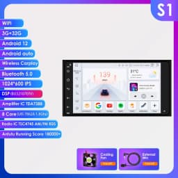7 inch Carplay Android Auto Car Radio For Toyata RAV4 Prado Hilux Terios Vitz Avanza MR2 Yaris GPS Navi Car Intelligent Systems