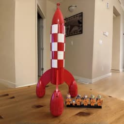 S S In Stock Moon Rocket Building Blocks Compatible 1283pcs Creative Rocket Ship Display Model Birthday Gifts for Adults Toys