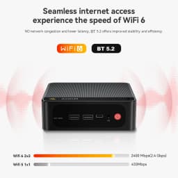 Beelink SER5 Max DDR5 Ryzen7 AMD 6800U/7735HS R3 3200U R5 5500U DDR4 Mini PC 16G 500G NVME Win 11 Triple Screen Desktop Computer