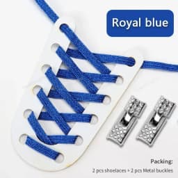 1 Pair Rhinestone Buckle Elastic No Tie Shoelaces Candy Colors Shoe Laces Suitable for Sneakers and Sports Shoes Flat Shoelace