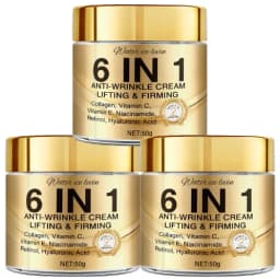 6 in 1 Cream with Collagen, Retinol & Hyaluronic Acid, Lifts, Firms & Nourishes for Softer, Confident Skin