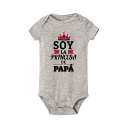 No Falling in Love I'm My Dad's Spanish Printed Baby Bodysuit Funny Newborn Jumpsuit Toddler Summer Clothes Infant Shower Gifts