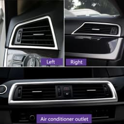 Car Styling Console Multimedia AC CD Panel Decoration Frame Cover Trim Strip Sticker For BMW 5 Series F10 F11 F18 Accessories