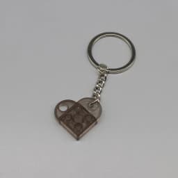 3176 DIY Heart Key Ring Necklace Toys for Children Coupling Plate 2x3 with Rounded End and Pin Hole MOC Building Block Brick