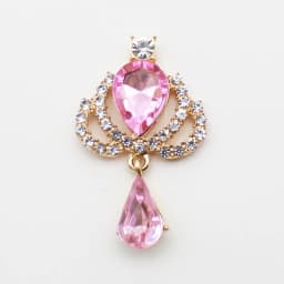 10 New 23 * 38mm Alloy Rhinestone Acrylic Brooch Fashion Gorgeous Party Holiday Wine Glass Creative Pendant