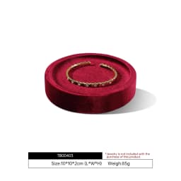 Yinbeini Premium Velvet Bracelet Display Tray Ring Bangle Placement Tray Jewelry Storage Tray TB004