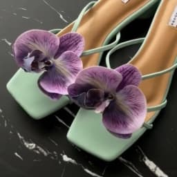 1 Pair Simulation Coloful Thai Fairy Butterfly Flower Shoe Buckles Butterfly Orchid Phalaenopsis Shoe Flower Sandals