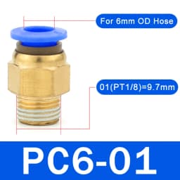 20/50PCS Pneumatic Air Connector Fitting PC 4mm 6mm 8mm 10mm 12mm Thread 1/8" 1/4" 3/8" 1/2" Hose Fittings Pipe Quick Connectors