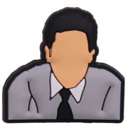 1-25Pcs PVC Social Worker The Office Man Shoe Charms How You Doing Friend Buckle Accessories Fit Backpack