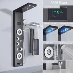 Bathroom Shower Panel LED Rainfall/Waterfall Shower Head