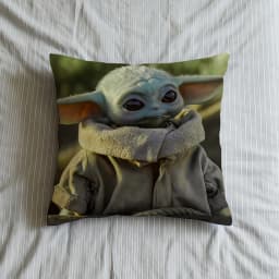 S-StarS W-WarsS Grogu Cushion Cover Square Decorative Throw Pillow Case Sofa Bed Living Room Anniversary Gifts