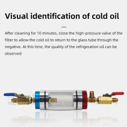 Automotive Air Conditioning Refrigerant Oil Analyzer Compressor Oil Filter for Air Conditioning System Oil Filter Test Tool