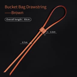 CRAZYSMITH Bag Straps Drawstring for LV Noe BB nano Mini Petit Bucket Bags Vachetta Leather Accessories Replacement Tension Cord