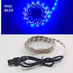 LED Strip Light RGB 2835 Flexible Lamp Tape Diode USB Cable 3 Key Control DC5V 1M 2M 3M 4M 5M Desk Screen TV Background Lighting