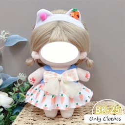 Cute Dres JK Uniform Clothes for 20cm Cotton Plush Cartoon DIY Doll Dress Up Clothing Skirt Suit Socks Toy Accessories Girl Gift