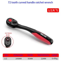 Car Repairs Ratchet Wrench 1/4 3/8 1/2 Inch High Torque Reversible Quick Release Ratchet Socket Wrench Hand Tool