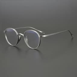 Vintage Pure Titanium Reading Glasses Men Ultra Light Anti Blue Light Prescription Glasses Frames Women Myopia Hyperopia Eyewear