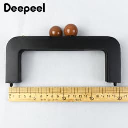 1/2Pcs Deepeel 20cm Bag Frame Wood Handle Wooden Bags Closure Kiss Clasp Purse Lock Buckles DIY Sewing Brackets Accessories