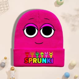 Sprunki Cartoon Cute Knit Hat for Children Anime Fashion Knitted Hat Boys Girls Winter Warm Cap Kids Windproof Hip Hop Caps Gift