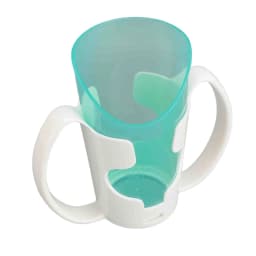 Elderly Care Cup Smoother Rim Patient Care Drinking Cup Mug Transparent Look Versatile Comfortable Use with Holder for Disabled
