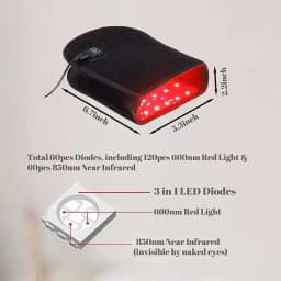 Red Light Promote Blood Circulation for Hand Near Infrared Mitten for Arthritis Fingers Double Side Glove Wholesale Dropshipping
