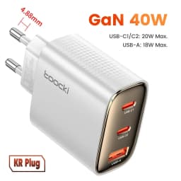 Toocki 40W GaN USB Charger Type C QC 4.0 Quick Charge Dual Type C Fast Phone Charger For iPhone 15 14 13 12 Pro Max Samsung S23