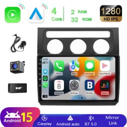 Mopect for Vw Touran 1t1 1t2 1t3 2003-2010 10.1" Hd Touchscreen Android 15 Car Radio Gps Navigation Wifi Bt Mirror Link Fm
