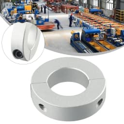 1PCS Clamp Ring Collar Double Split 6mm To 40mm Inside Diameter Shaft Collar Clamp Shaft Clamp Bearing Backstop Ring Silver