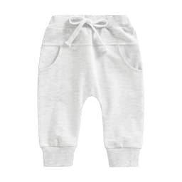 Baby Boys Sweatpant Elastic Waist Drawstring Solid Spring Fall Jogger Trousers with Pockets for Casual Daily