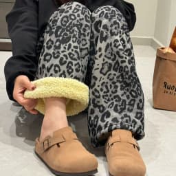 plus Size Plaid Pants Women's High Waist Straight Leg Fce Lined Casual Home Wear Polyester Fiber Elastic Band China Made