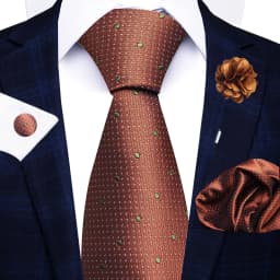 New Style 8 CM Red Paisley Tie Handkerchief Cufflink Pin Set For Men Necktie Clothing Accessories Wedding Gravatas Fit Party