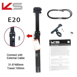 KS E20/E20-i 27.2 Sestpost Travel 100 125mm Remote Control Dropper KS Saddle Post 30.9/31.6mm Bike Saddle Post Travel 125mm