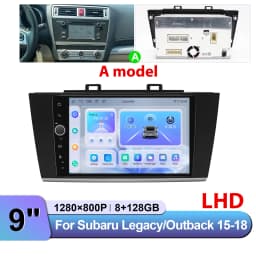 JOYING 9" Android Car Stereo for Subaru Legacy Outback 2015-2018 Wireless CarPlay Android Auto GPS OEM Camera Harman Kardon