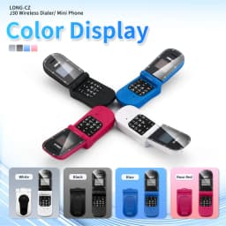 UNIWA J30 2G Single Card Mini Flip Mobile Phones Clamshell Push Button Wireless Bluetooth Dialer Magic Voice Handsfree Earphone